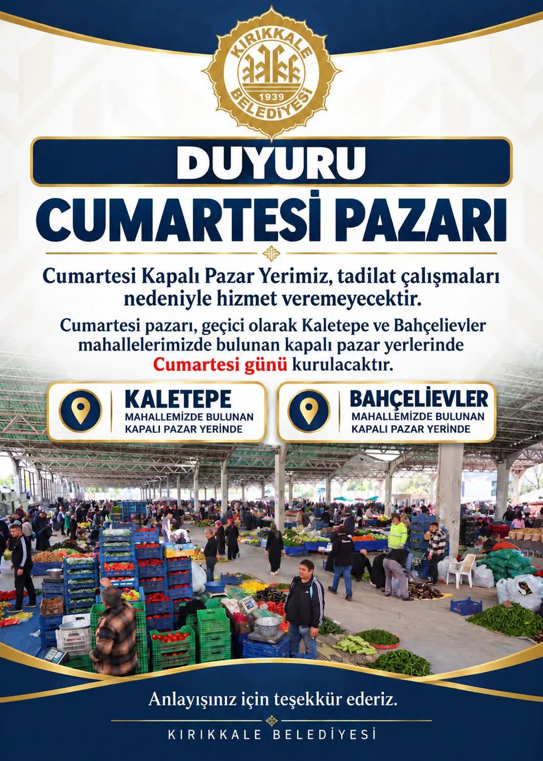 Cumartesi Pazarı 2 Mahallede Ayrı Ayrı Kurulacak - 1