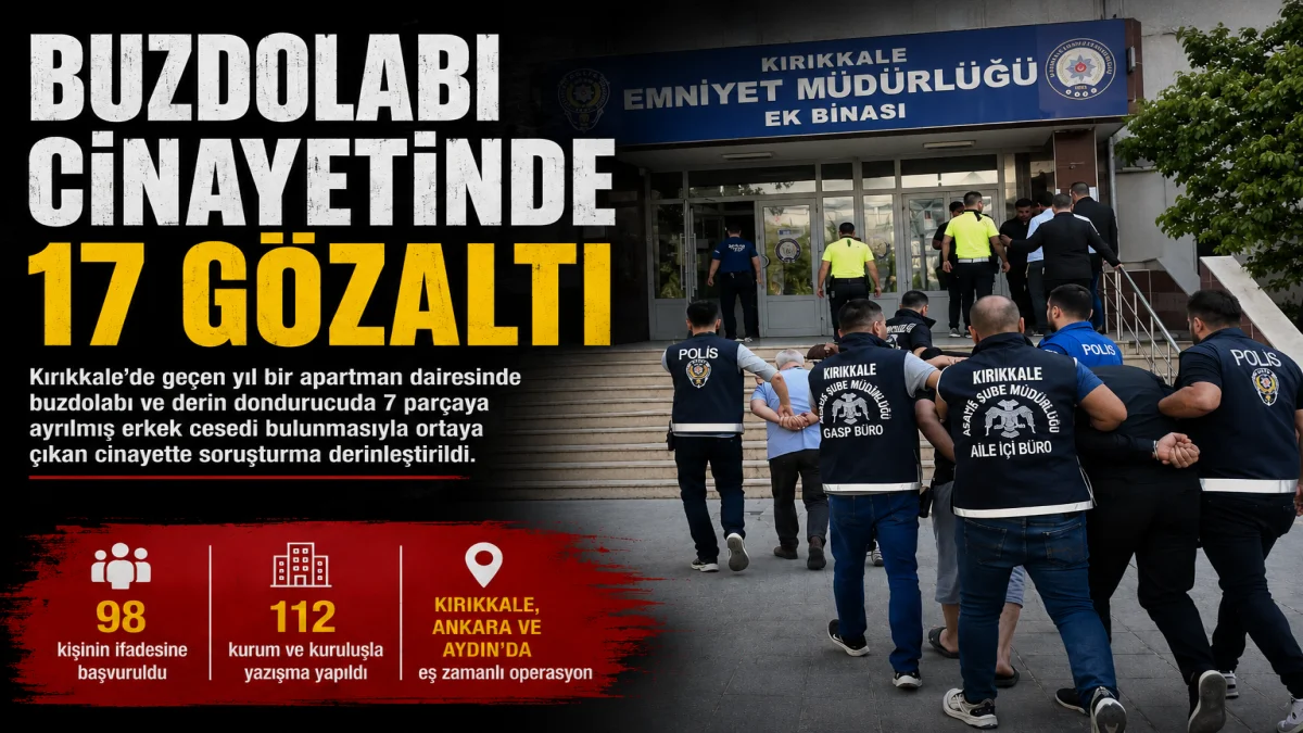 Buzdolabı Cinayetinde 17 Gözaltı