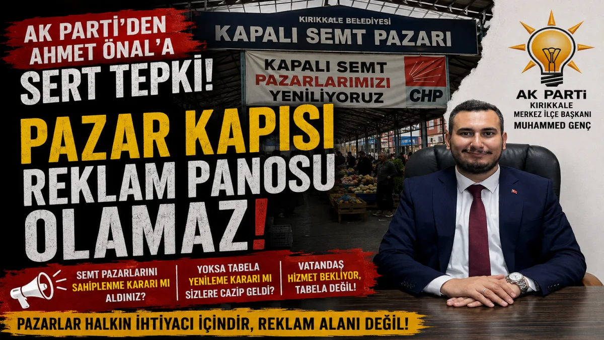 Genç: " Pazar Kapısı Reklam Panosu Olamaz"