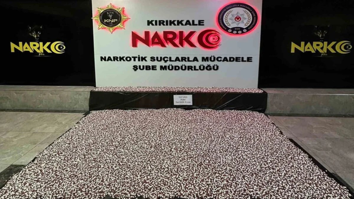 Kırıkkale’de 107 Bin 200 Sentetik Ecza Ele Geçirildi 6 Kişi Tutuklandı