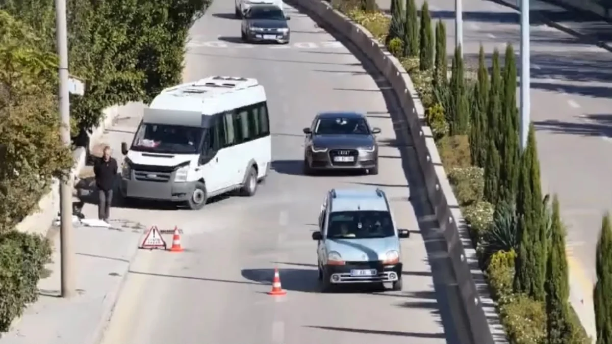 Minibüs sürücüsü dron'dan kaçamadı 11 bin 629 lira ceza yedi