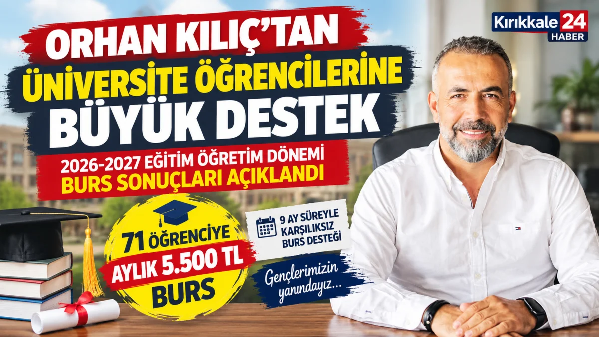 Orhan Kılıç Burs Sonuçları Açıklandı! 71 Öğrenciye Aylık 5 Bin 500 TL Destek