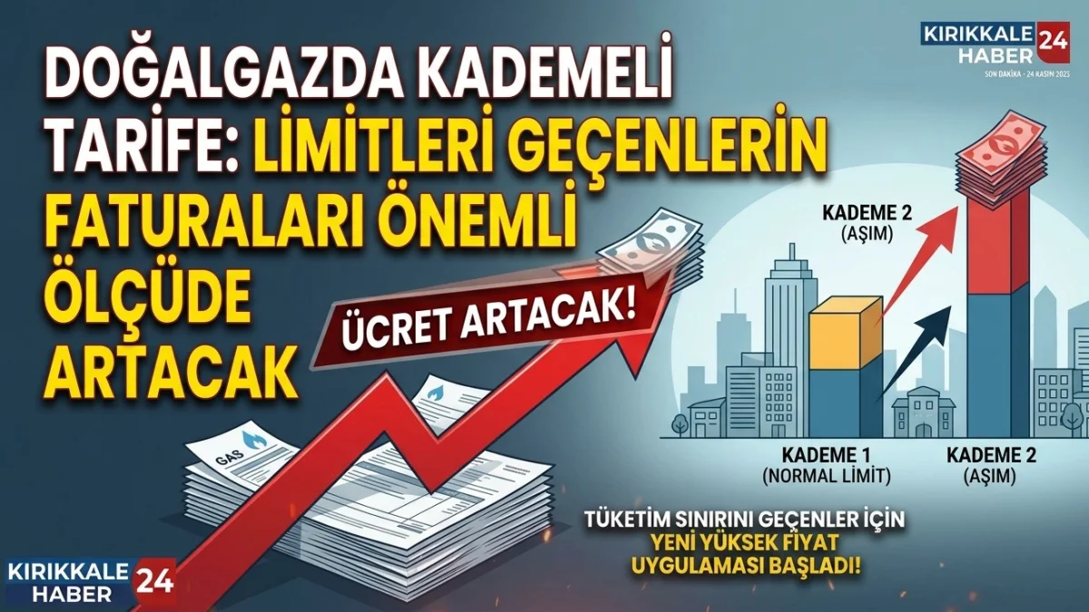 Doğalgazda Kademeli Tarife : Limitleri geçenlerin faturaları önemli ölçüde artacak