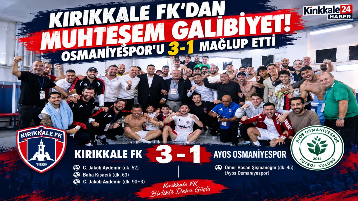 Kırıkkale FK’dan Muhteşem Galibiyet! Osmaniyespor’u 3-1 Mağlup Etti