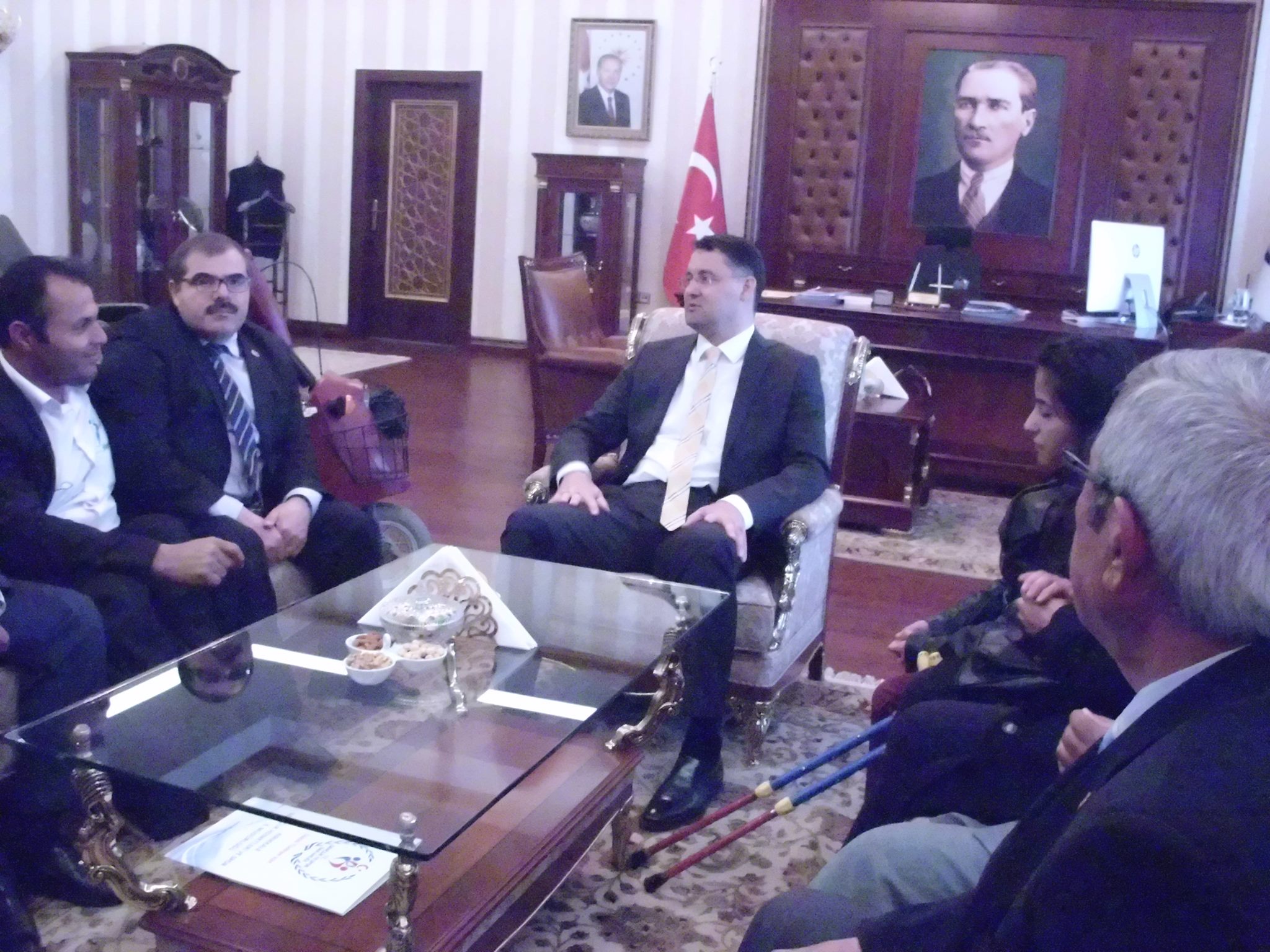 HALTERCİLER VALİ HAKTANKAÇMAZ’I ZİYARET ETTİ
