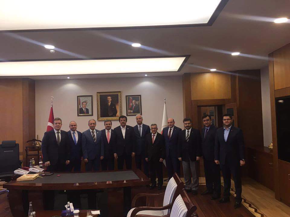 Akçay;Ekonomi Bakanını Ziyaret Etti