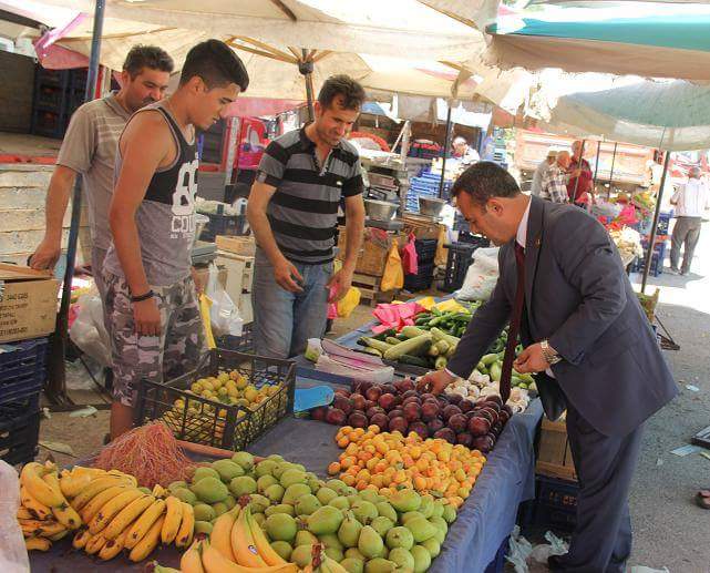 BAŞKAN BİLDİK PAZARI GEZDİ