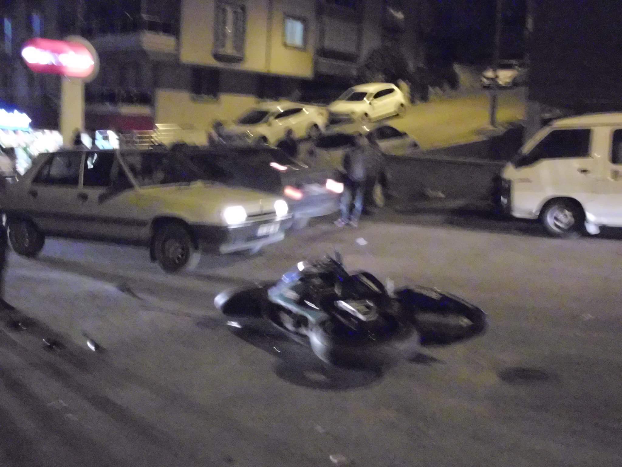 YİNE MOTOSİKLET KAZASI