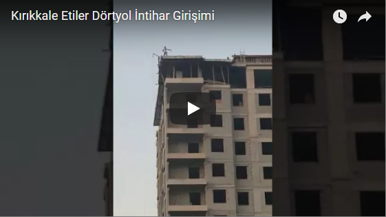 Son Dakika Etiler Dörtyol’da İntihar Girişimi VİDEO