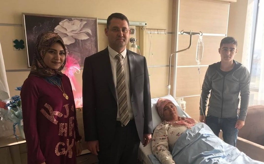 Yuva Mahallesi Muhtarına Geçmiş Olsun Ziyareti
