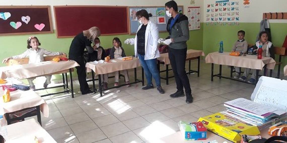 DELİCE’DE OKULLARDA DİŞ TARAMASI YAPILDI