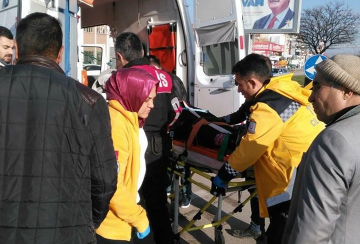 Sanayi Kavşak’ta Trafik Kazası 1 Yaralı