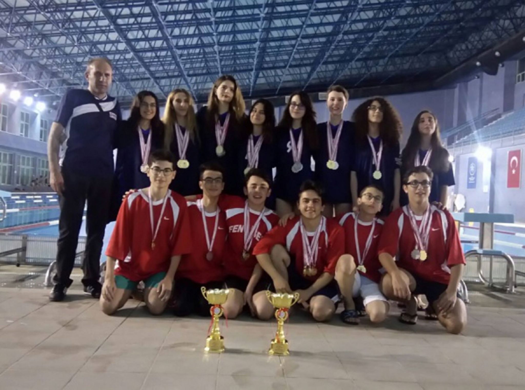 YÜZME’DE KIRIKKALE FEN LİSESİ TAKIMI ŞAMPİYON OLDU