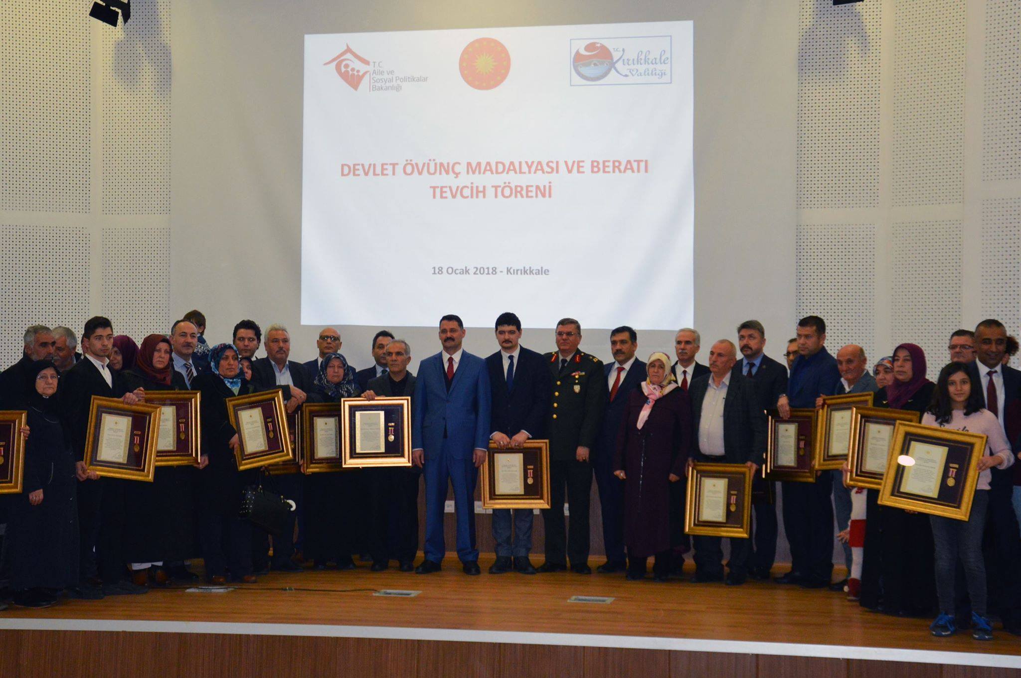 Devlet Övünç Madalyası ve Beratı Tevcih Töreni Düzenlendi