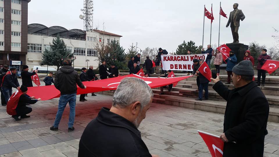 Karacalı Köyünden Afrin’e  Tam Destek