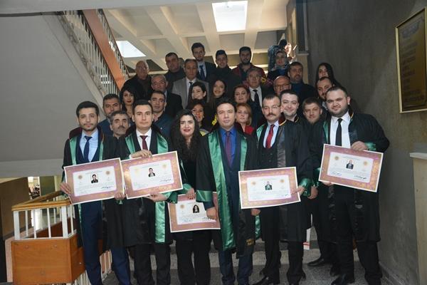 Genç Avukatlar Ruhsatlarını Aldı