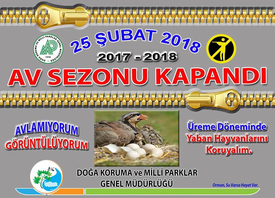 AV SEZONU SONA ERDİ