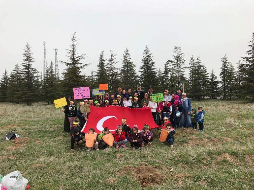 Karakeçili’de Şehitler Anısına 150 Fidan Dikildi