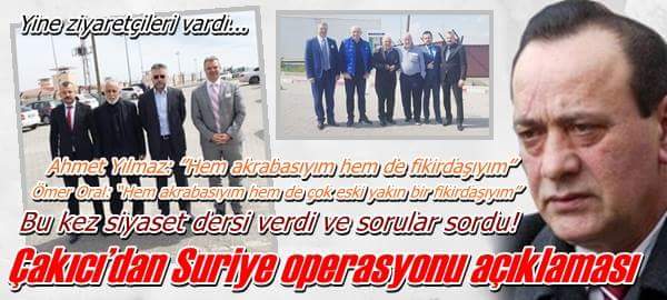 Çakıcı’dan Suriye operasyonu açıklaması