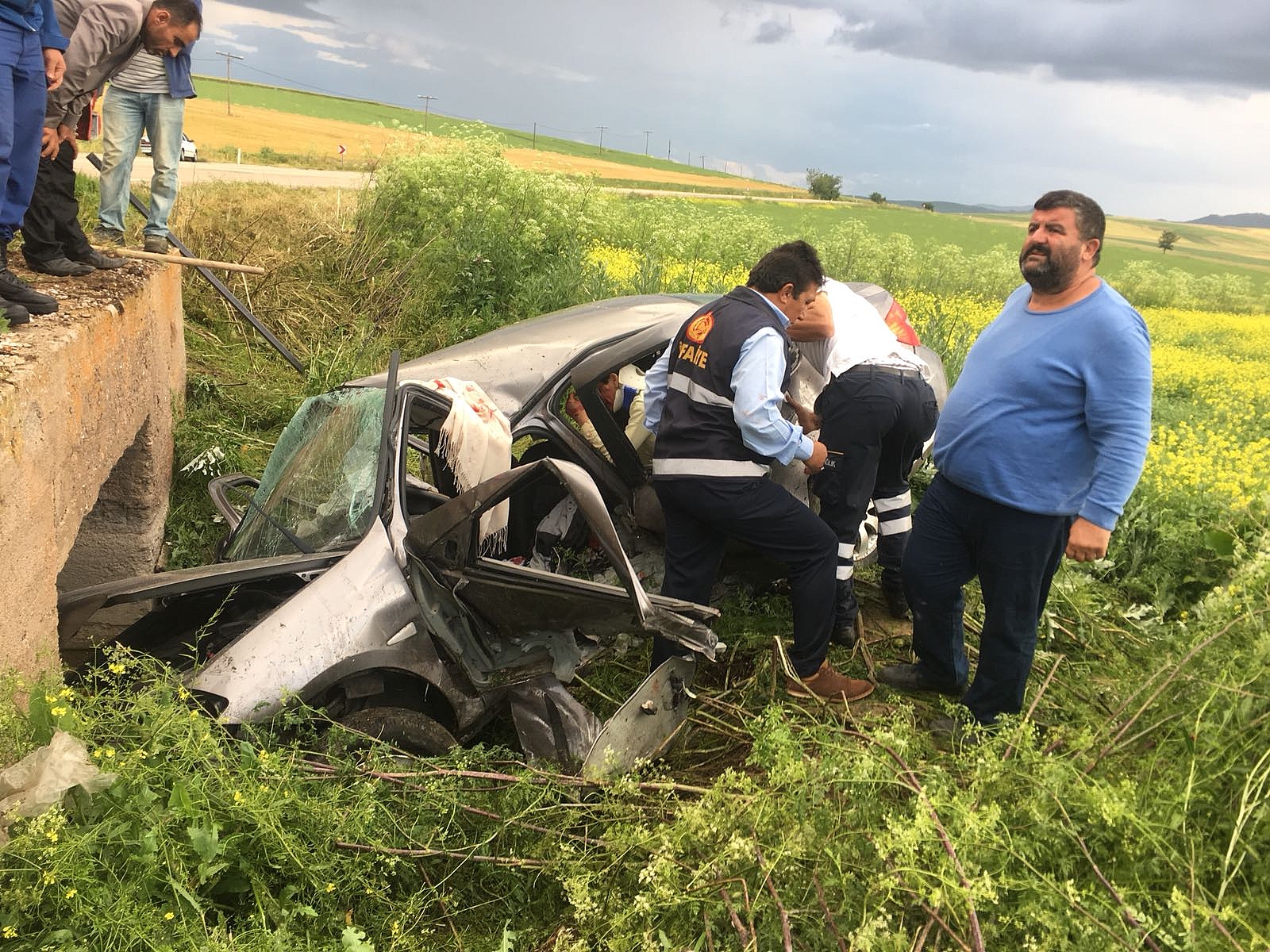 Kırıkkale’de Trafik Kazası 1 Ölü 4 Yaralı