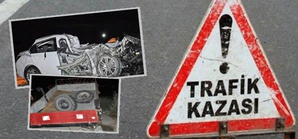 KIRIKKALE’DE TRAFİK KAZASI 2 ÖLÜ
