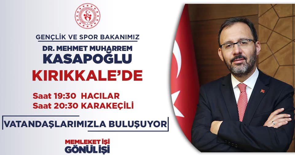 Gençlik ve Spor Bakanı geliyor