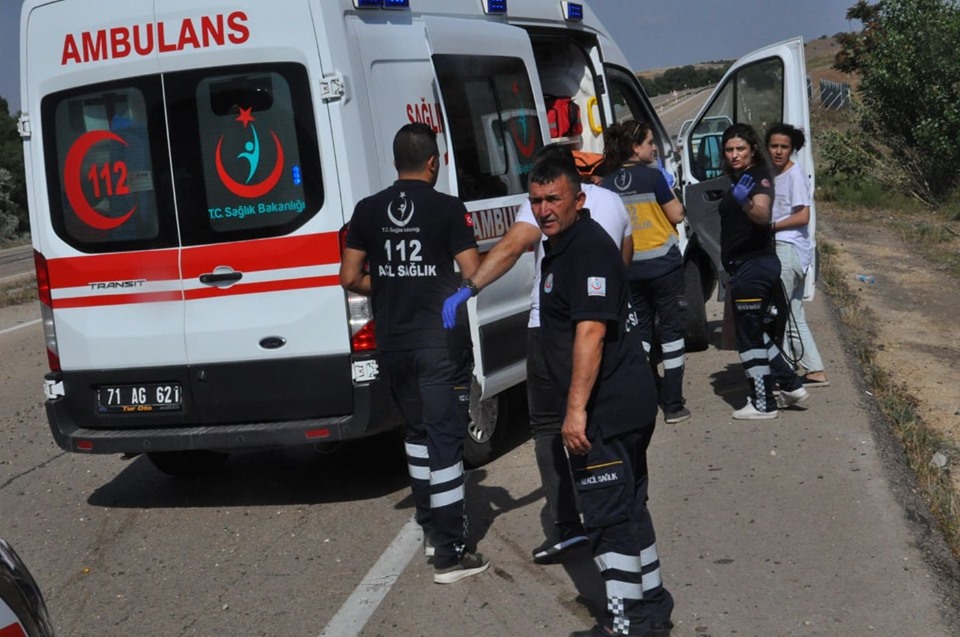 Kırıkkale’de Trafik Kazası 1 Ölü 5 Yaralı