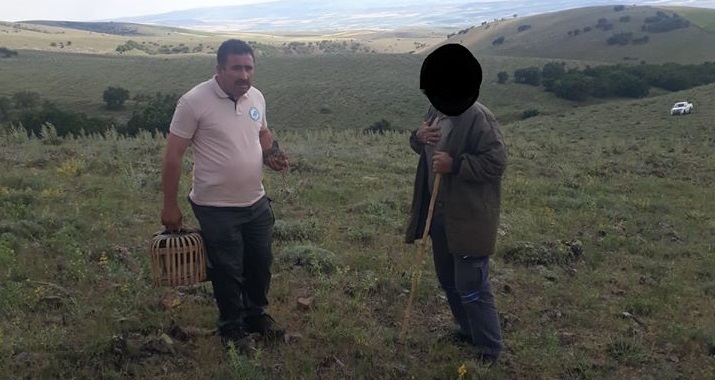Kırıkkale’de Kaçak Keklik Avcısı Yakalandı