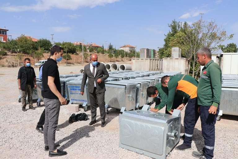 Yahşihan’da Çöp Konteynerleri Yenilendi
