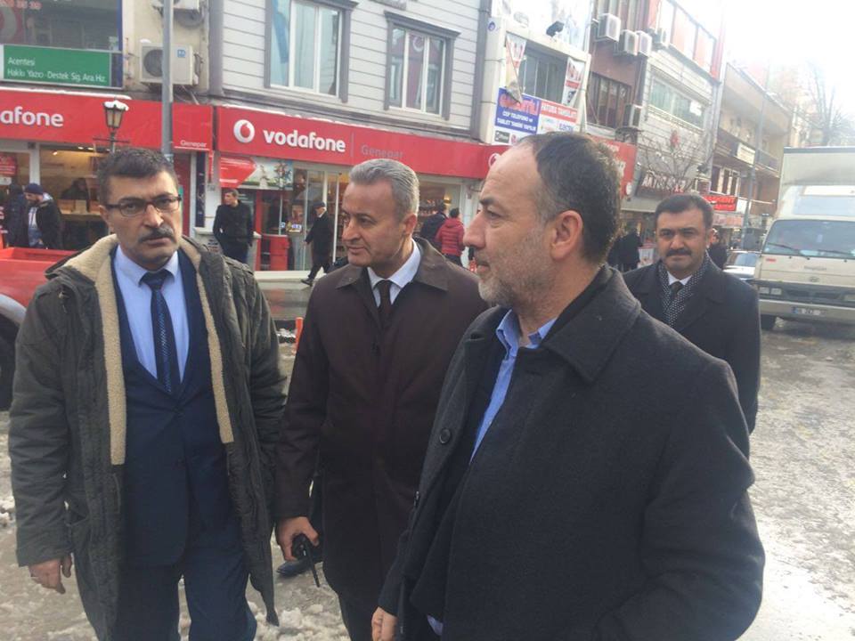 SAYGILI MERKEZDE KAR ÇALIŞMALARINI TAKİP ETTİ