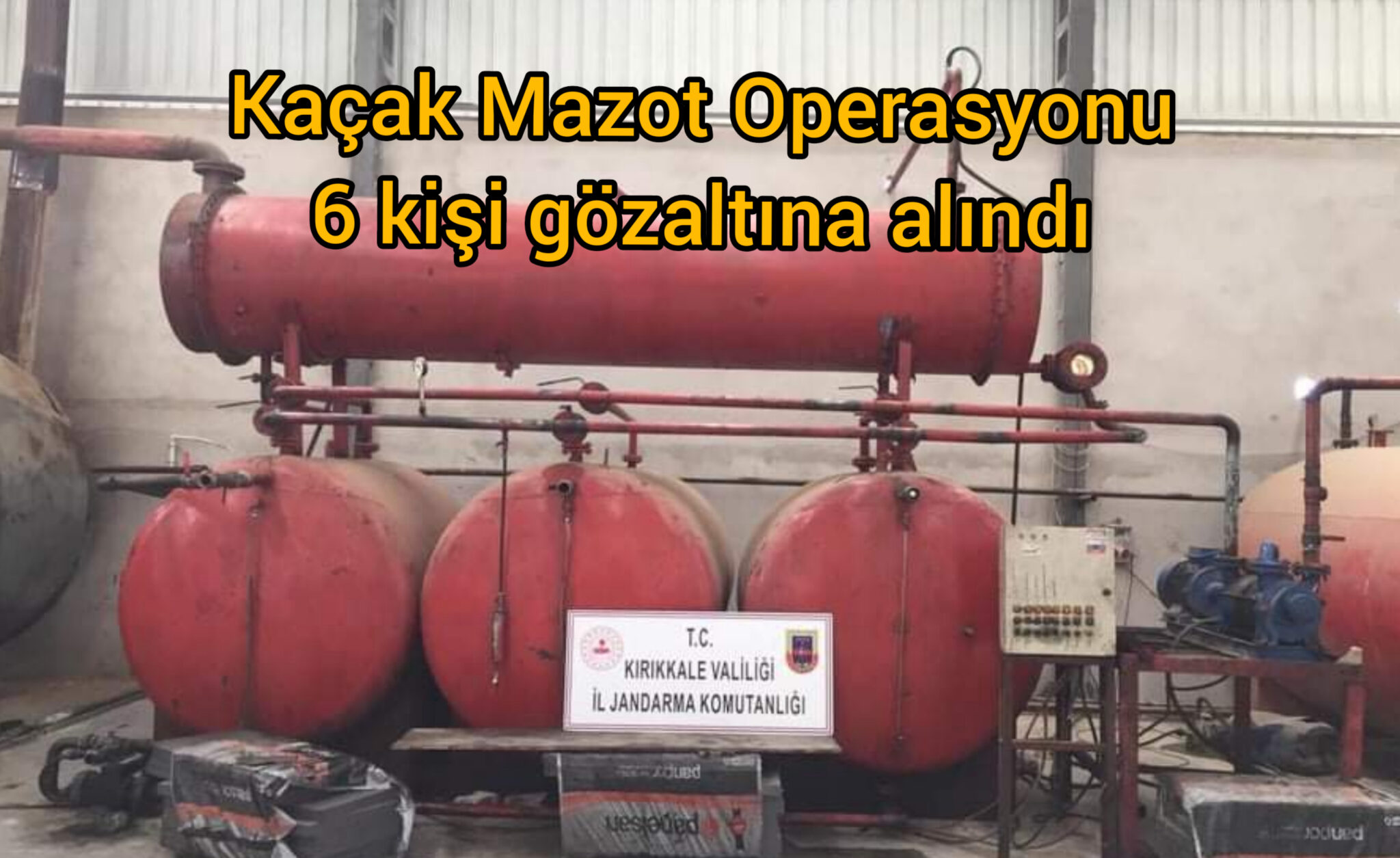 Jandarmadan Kaçak Mazot Operasyonu