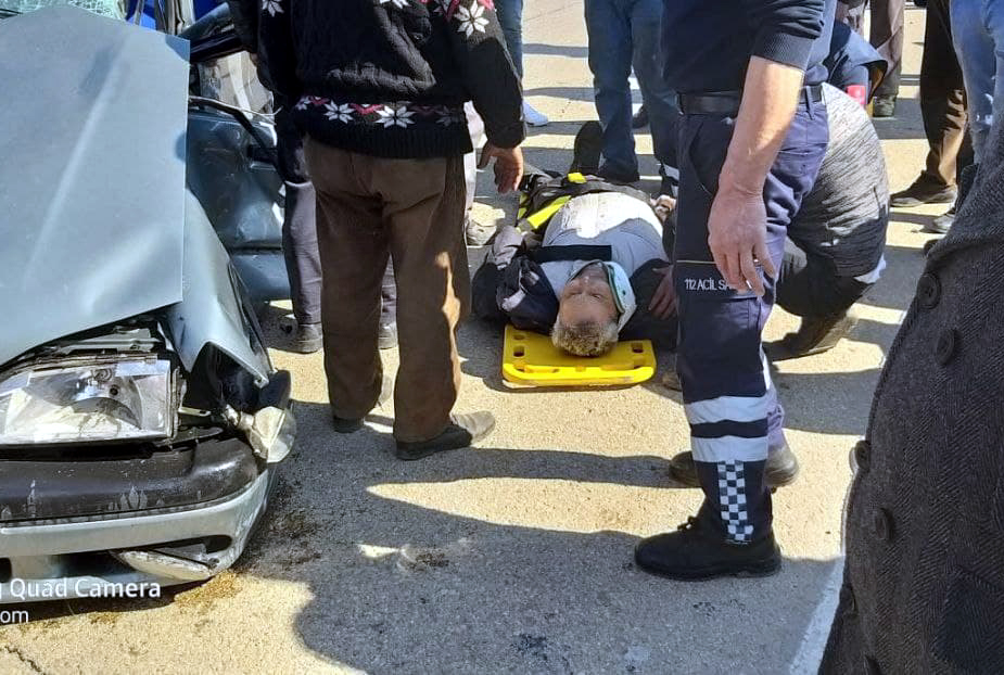 Keskin’de 2 otomobil çarpıştı 4 yaralı