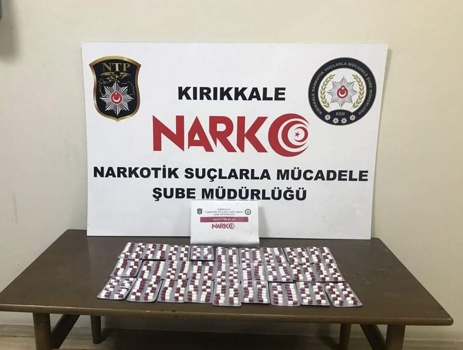 Kırıkkale’de 376 Sentetik Ecza Maddesi Ele Geçirildi