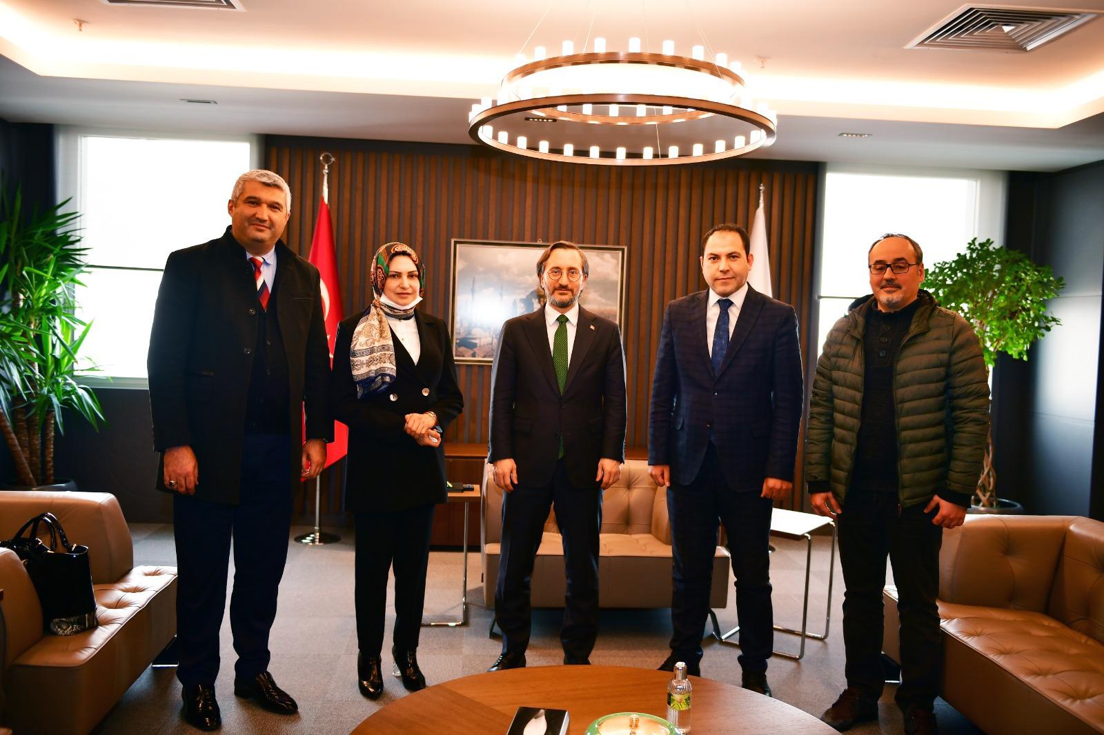 TİGAD heyeti, İletişim Başkanı Fahrettin Altun’u Ziyaret Etti