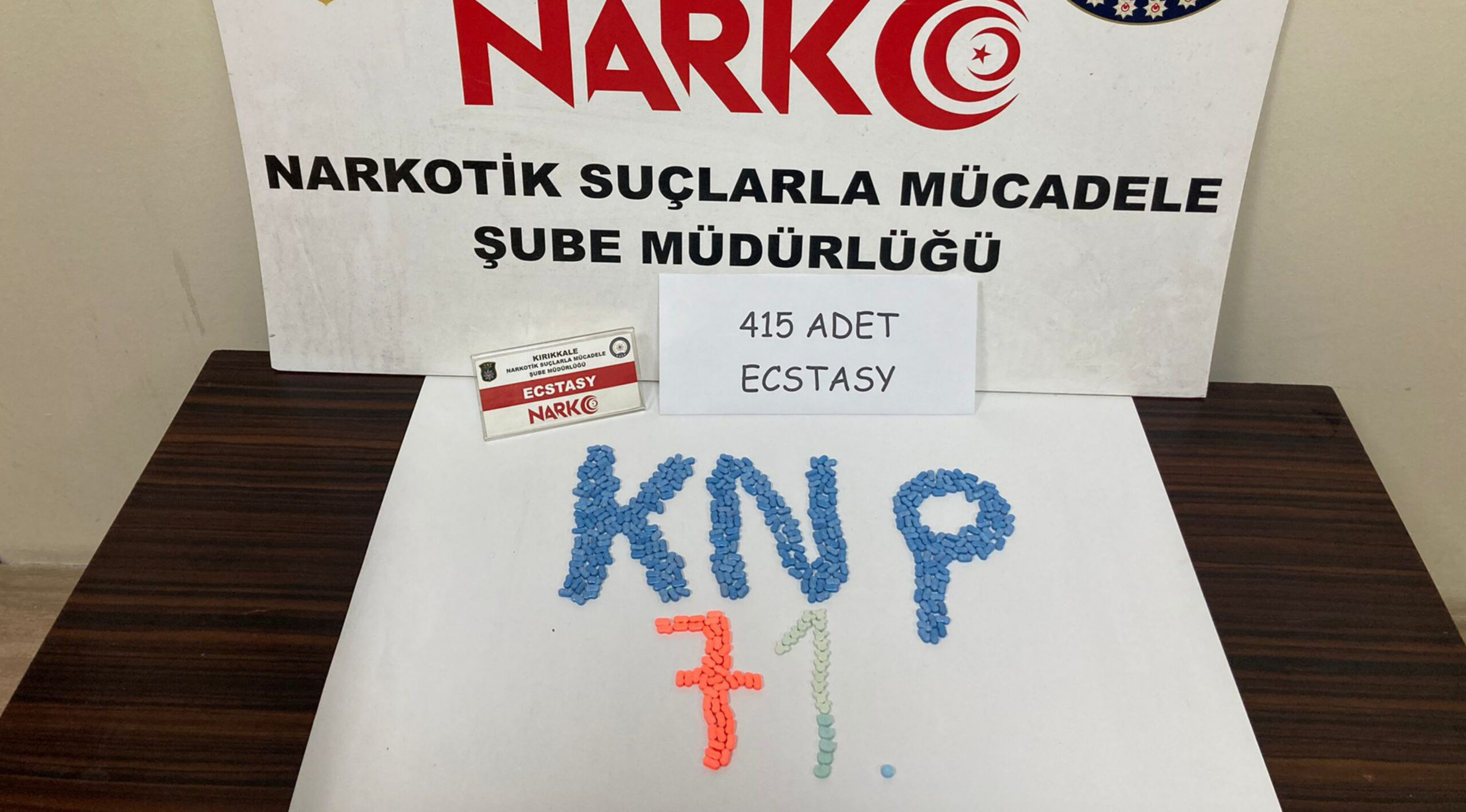 Kırıkkale’de 415 adet Ecstasy hap ele geçirildi