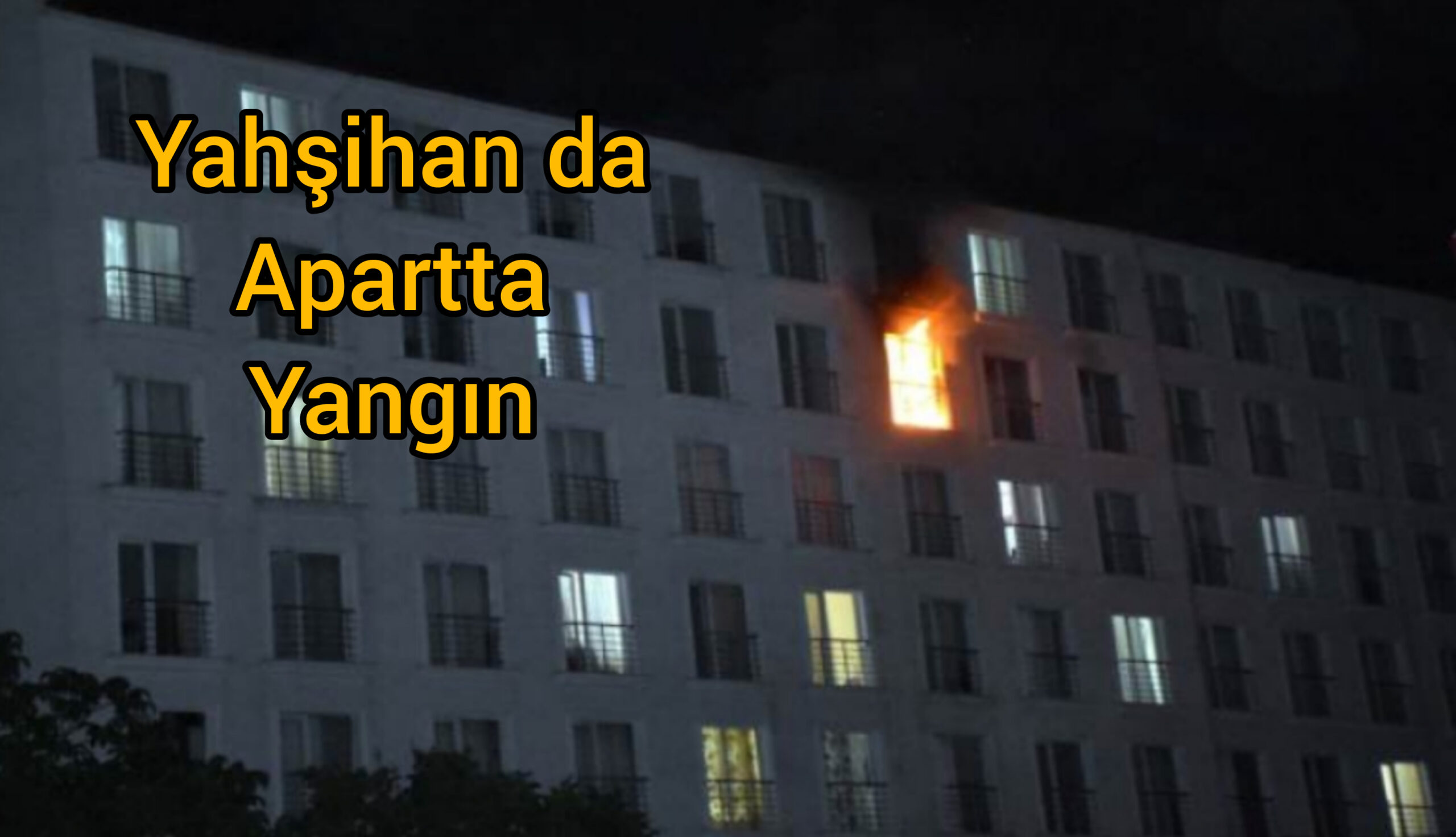 Yahşihan’da Apartta Çıkan Yangında 1 Kişi Yaralandı