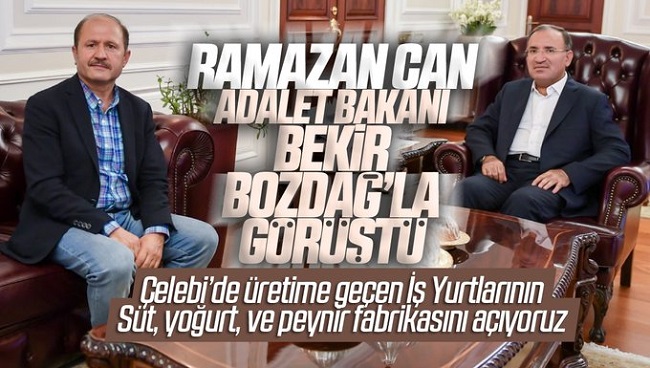 Can Adalet Bakanı Bekir Bozdağ’ı Ziyaret Etti