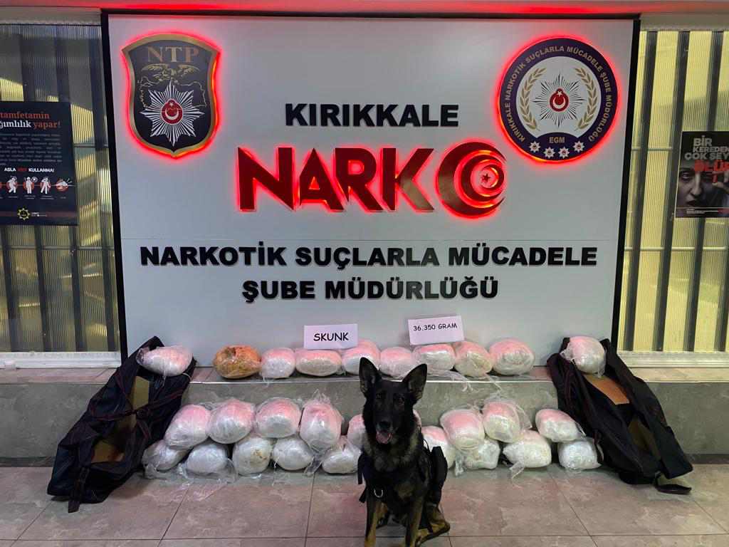 Kırıkkale’de 36 Kg Uyuşturucu Madde Ele Geçirildi