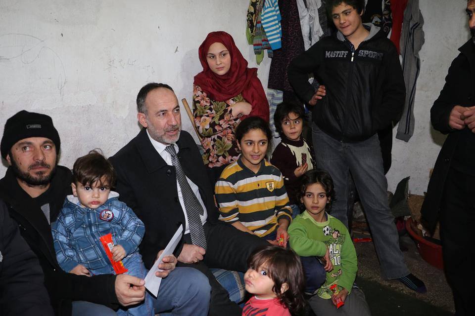 BAŞKAN SAYGILI MÜLTECİLERİ ZİYARET ETTİ