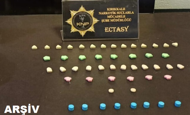 Kırıkkale’de 188 adet Ecstasy hap ele geçirildi