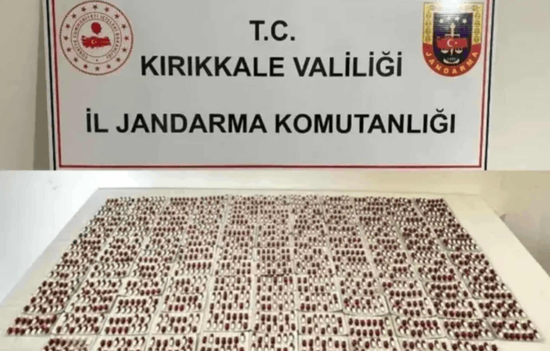 Kırıkkale’de bin 665 adet sentetik ecza hap ele geçirildi