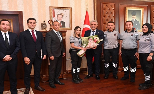 Güvenlik haftası nedeniyle Valiyi ziyaret ettiler