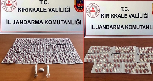 Kırıkkale’de uyuşturucu operasyonu 922 hap ele geçirildi