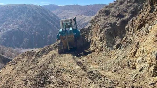 Yeni yol çalışması başladı