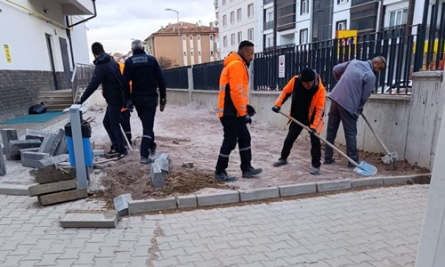 Fen İşleri eğitim kurumlarına yönelik çevre düzenleme çalışmalarına hız verdi