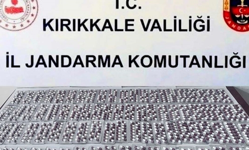 Kırıkkale’de 1161 adet sentetik ecza hap ele geçirildi