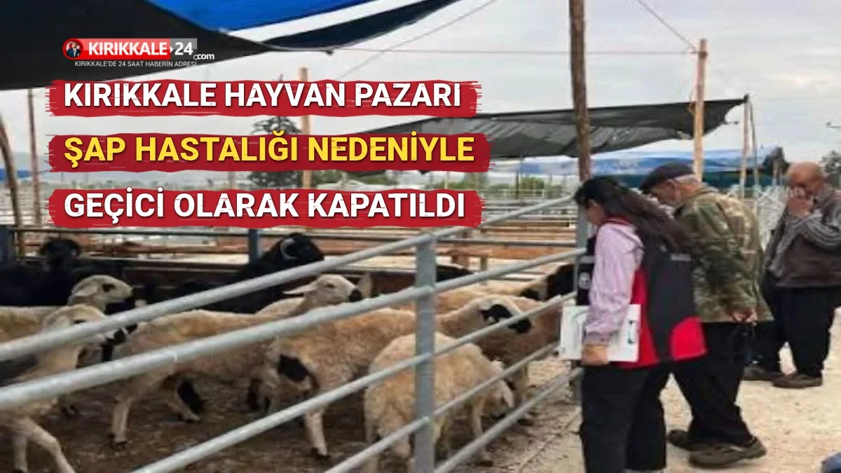 Kırıkkale Hayvan Pazarı Şap Hastalığı Nedeniyle Geçici Olarak Kapatıldı