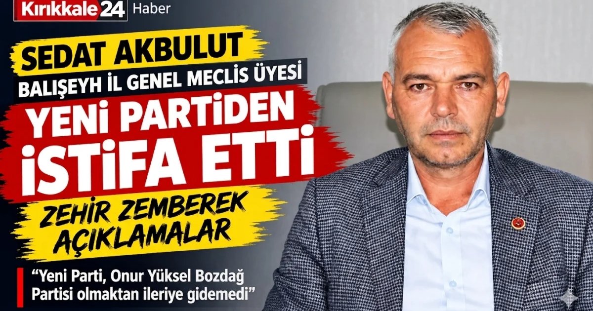 Sedat Akbulut Yeni Parti’den İstifa Etti! Zehir Zemberek Açıklamalar